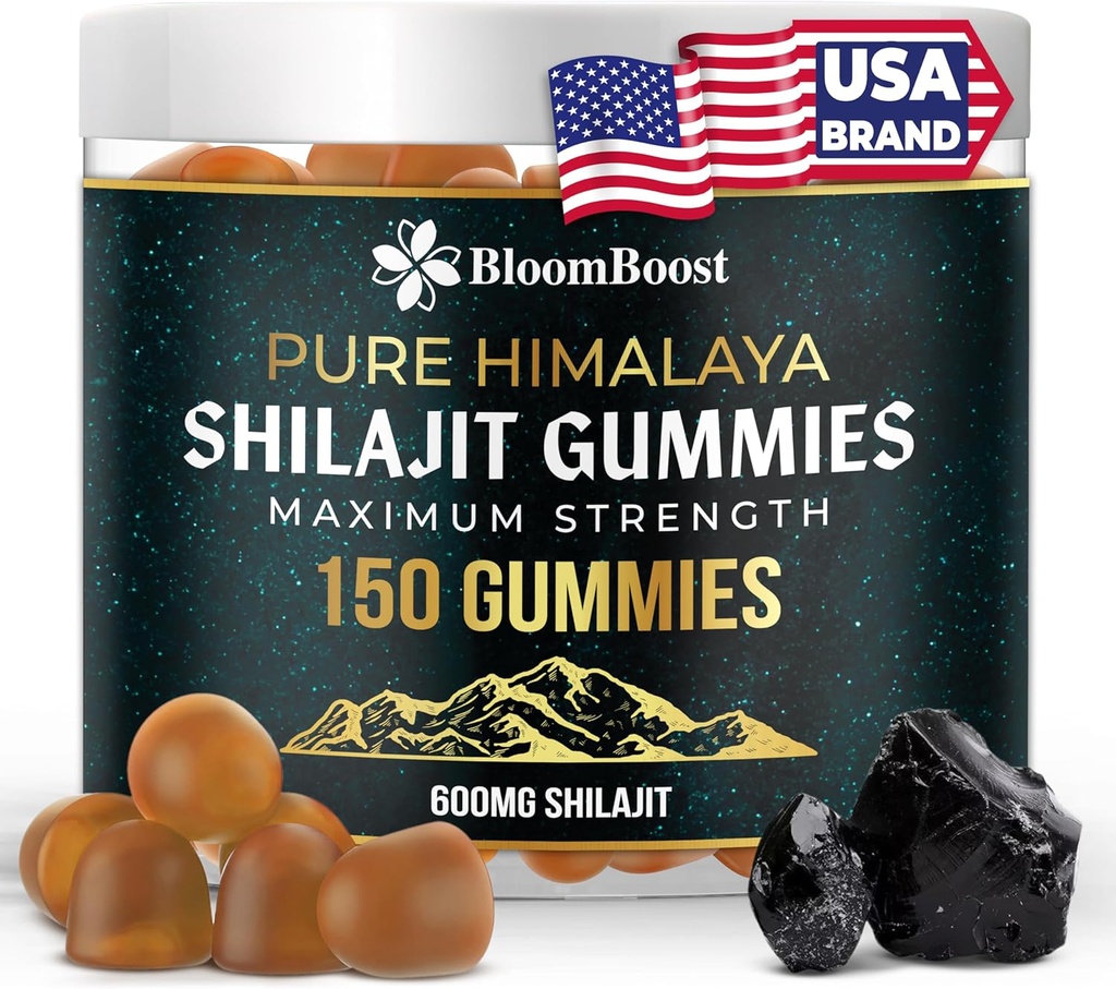 Shilajit for Men and Women - Shilajit Gummys - Shilajit Pure Himalayan - 600 mg Shilajit, 150 Gummys (75名服务生)