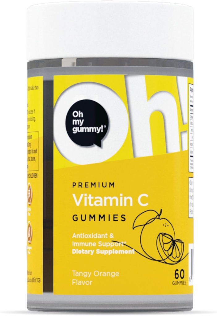 Oh My Oh 成人和儿童维生素C Gummys – 豁免、骨骼和肌肉健康补编– 帮助身体存储铁