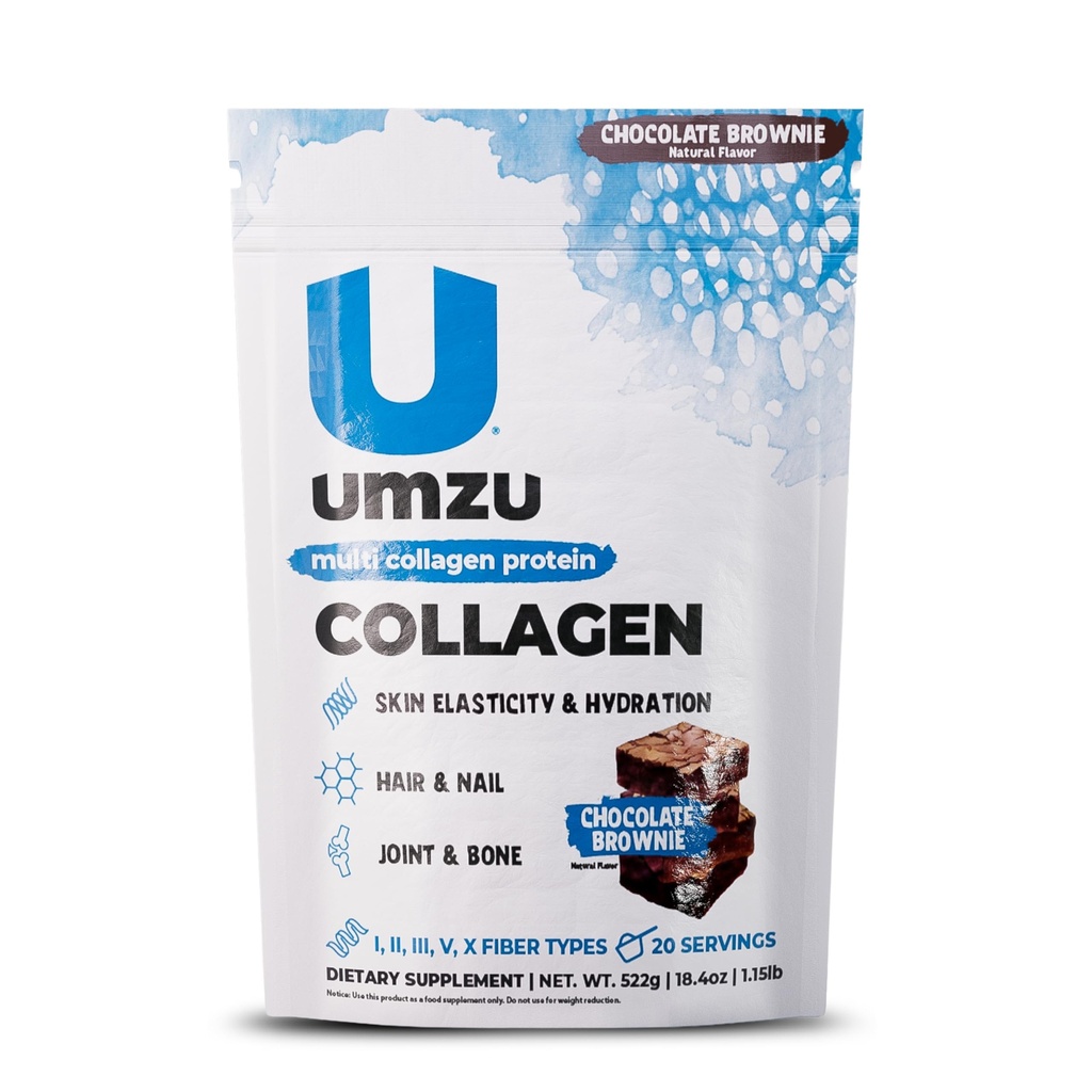 UMZU ZuCollagen 水解蛋白粉 → 5 Collagen Peptide 类型用于健康头发,皮肤,钉子,关节和古特 → 低卡路里,高蛋白(20g 蛋白质,每服务 → 巧克力)