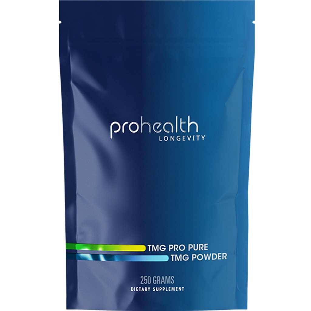 Prohealth TMG 氨基酸血压(三甲基甘氨酸-乙酸安非他明补充剂) - 甲基化支持250克散粉长寿