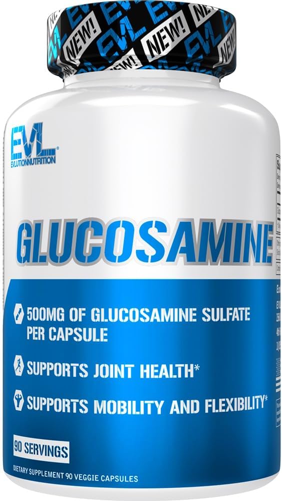 乳化营养 Glucosamine - 500mg Glucosamine Sulfate - 联合健康补充 - 流动性和灵活性支持 - 90种服务