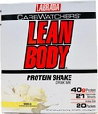 精益体碳观察者,全一香草 Meal Explain Shake. 40g 蛋白质 Whey Blend, 8g 健康脂肪和纤维, 22 维生素和矿物, 无人工颜色, Gluten Free, (20 包)