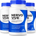 (Pack of 3) NervoVive – 原始 Nervo Vive Nerve 健康支持公式, 配有自然成份的 Nerve 护理, 用于舒适和信号功能 → NervoVive24 易取每日药丸(180 Capsules)