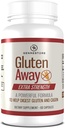 Gluten Away饮食补充 — 超强消化酶健康 Gluten & Casein, Slower Digestion Release Protein Amino Acid in Blood Stream for Men and Men and Women — 60 Capsules.