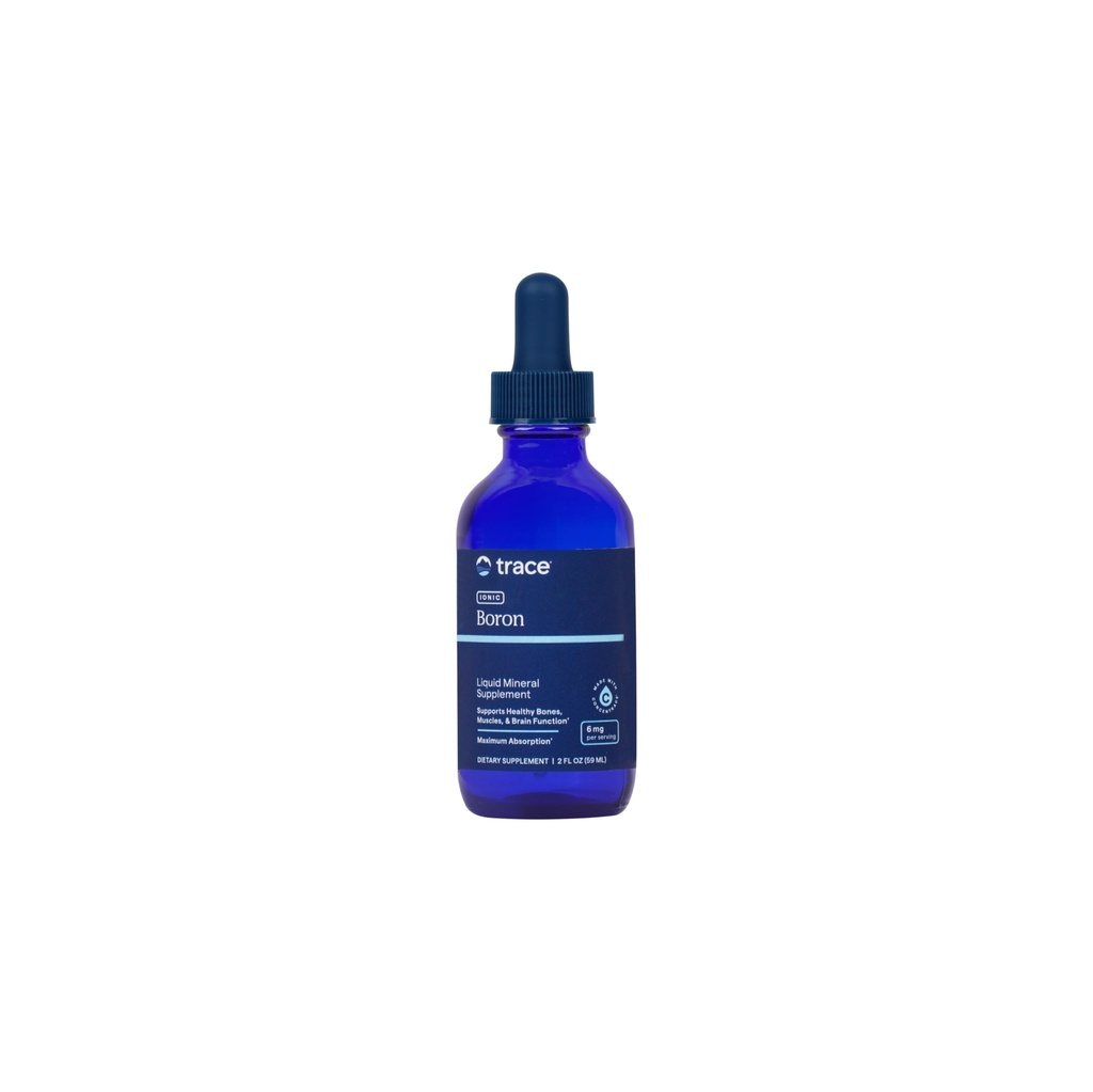 Trace Minerals Ionic Boron - 每日健康支持液态Ionic Boron补充剂 - Bone,肌肉和连接组织支持 - 健康心智赛特 - Vegan & Gluten - Free - 2 fl oz (48 services)