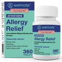 WELMATE - 利沃切蒂里辛二氢氯化物5mg(360 cm) - 非昏睡过敏药 - 24小时 - 抗己胺 - 通用过敏药 - 超常药