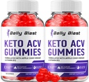 (2 Pack) Belly Blast Keto ACV Gummys - 高级公式 Belly Blast Keto Plus ACV Gummys Apple Cider Vinegar,重量管理,BellyBlast ACV 饮食补充审查 男性(120 Gummys)