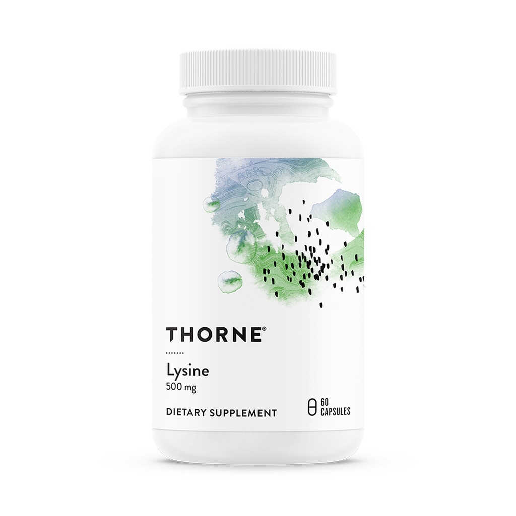 THORNE - 赖氨酸 - 皮肤健康、能源生产和免疫功能的基本氨基酸* - 500毫克 - 60升