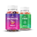 BELVE 消化包 Probiotic and Fiber Gummys 用于消化和古特健康,无糖,维冈