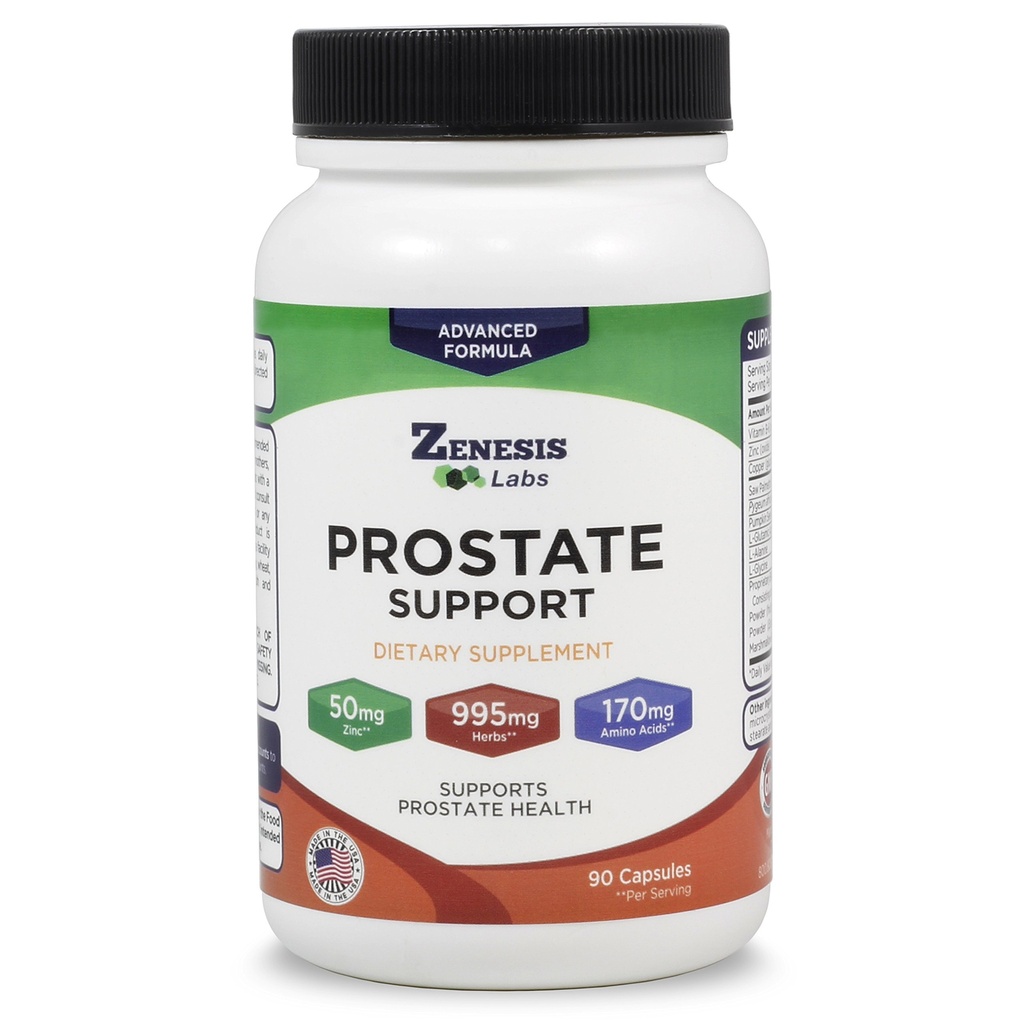 Prostate Health with Saw Palmetto - 90 Capsules - Also with Zinc, Copper, Pumpkin Seed, Burdock Root, Amino Acids, & Other Extracts - 45 Day Supply