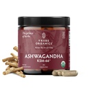 TRIBE ORGANICS Ashwagandha KSM 66 纯有机根粉 提取 Ayurvedic 补充 - 聚焦 Mood 支持 增强能量强度 600mg 天然 KSM66 用于高级吸收 - 90 capsules