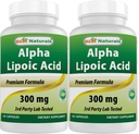 最佳天然物 Alpha Lipoic Acid 300 mg 120 capsules (120 counts (pack of 2)) 最佳天然物: