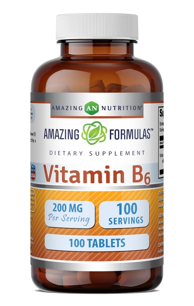 维生素B6 Pyridoxine 200mg 100 平板电脑
