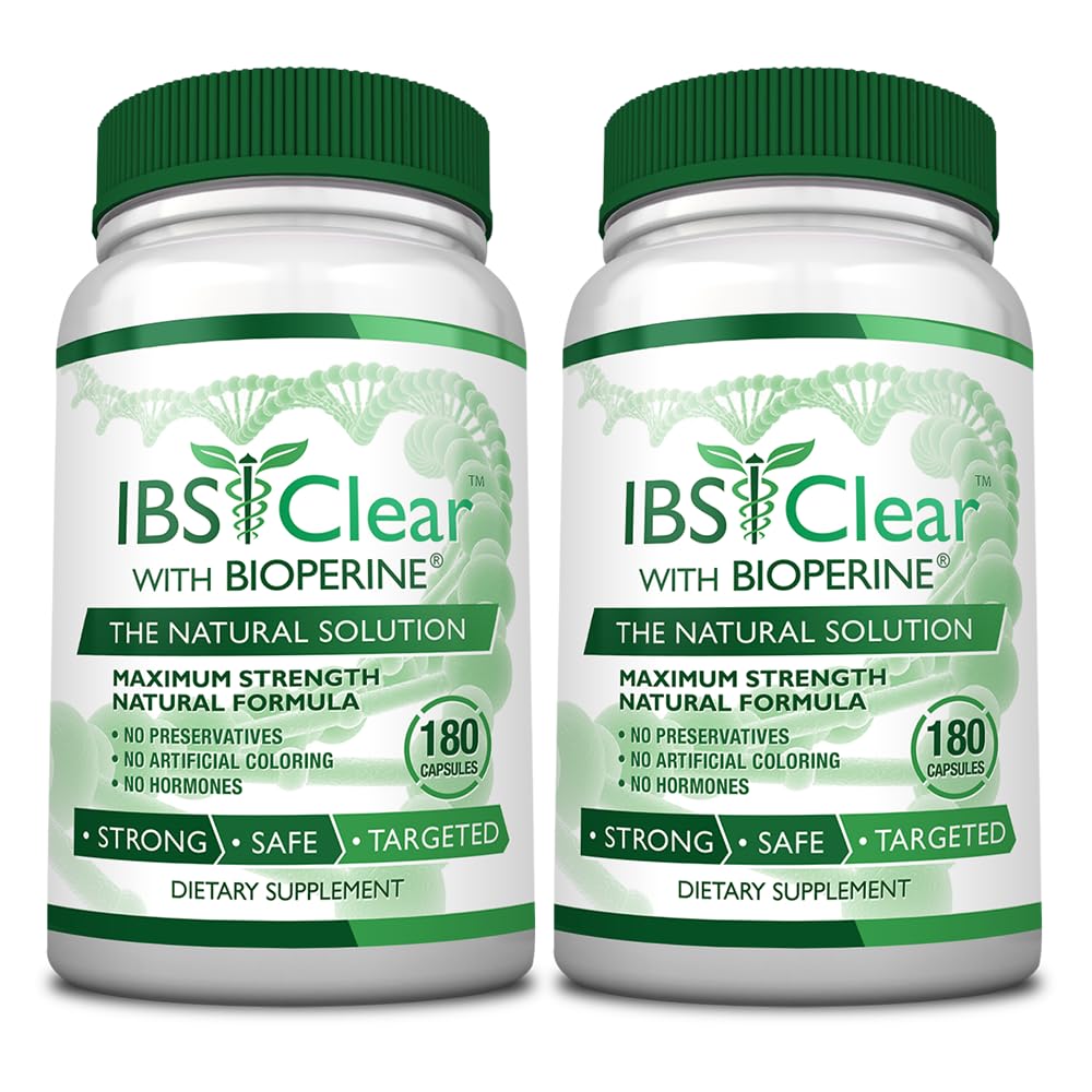 IBS 支持 - 维生素D, Psyllium Husk, Fennel - 180 Capsules - 3个月供应