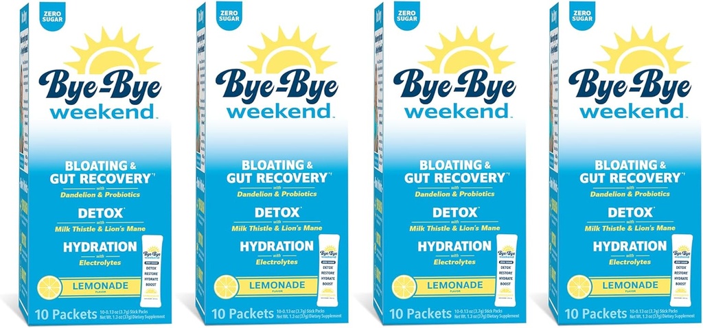 Detox drink Mix w/Electrolytes - for Bloating, recovery, Fatigue, Brain Fog - Probiotics - 狮子的马恩,牛奶的硝酸盐 - 零糖柠檬酸 - 40包