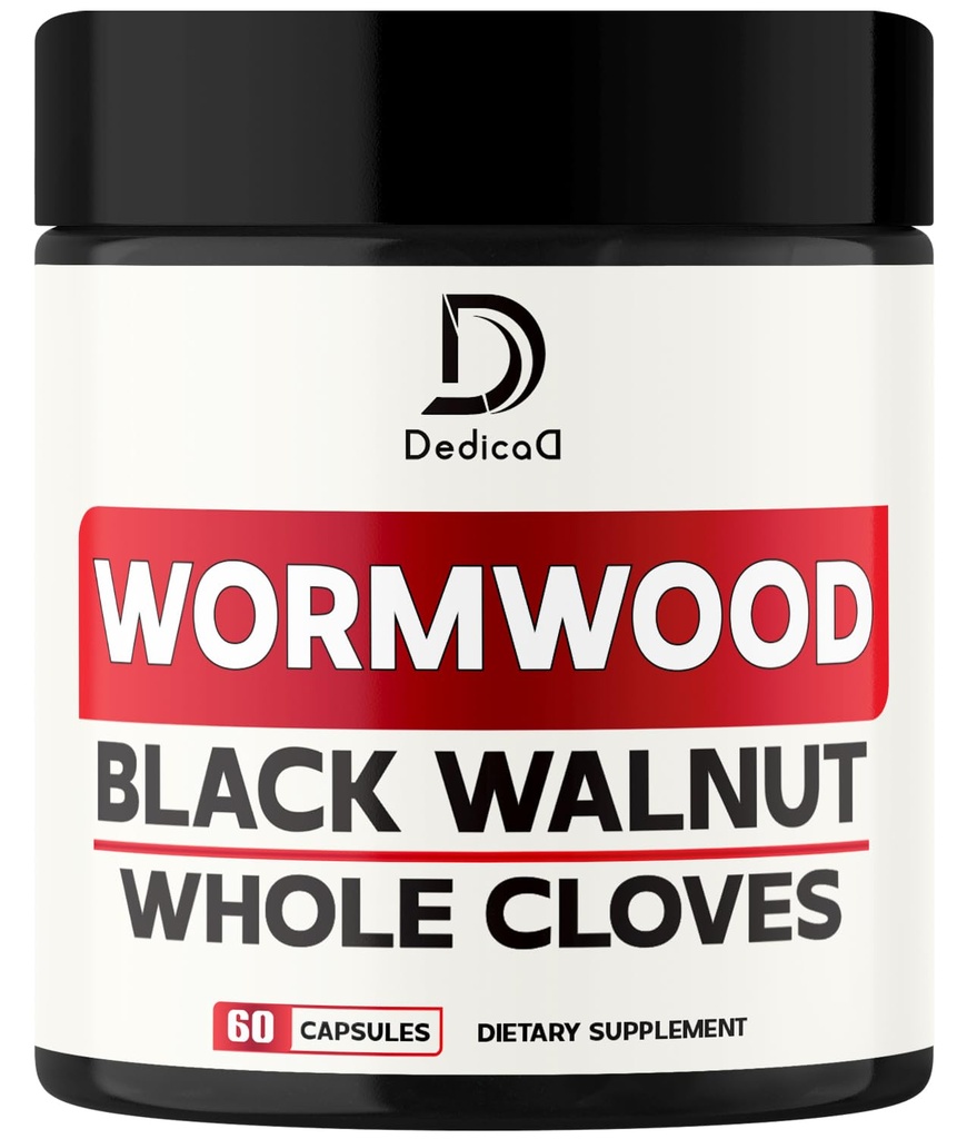 12in1 蠕虫林 Capsules 黑胡桃 Cloves, 姜, Turmeric Crucumin & Black Pepper - Immune系统 - 60 Capsules