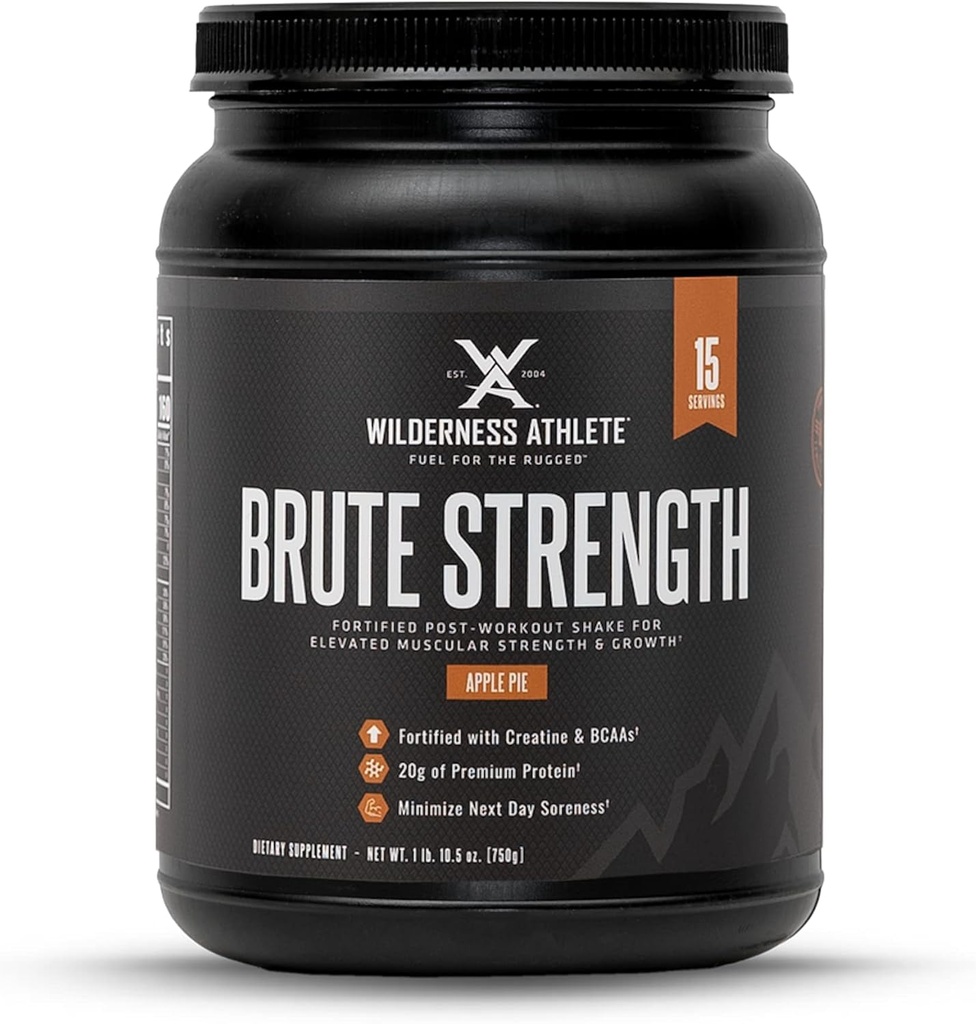 (原始内容存档于2017-09-26). Wilderness Athlete - Brute strength BCAA 后修 QQ BCAA Creatine Watchout Powder - Premium 后修 康复 喝 15 service Tub(苹果派).