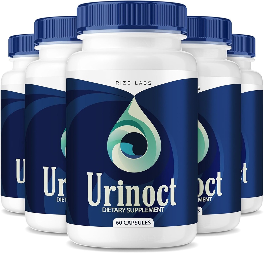 rize 实验室 Urinoct 前列腺补充剂 Bladder 健康 高级函数公式 有机草药混合剂 Flush for flow - pack of 5(300 Capsules)