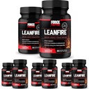 力因子 LeanFire, Pre Workout Energy Pills with Green Tea Extract and Cafeine 增加能量, 构建精益肌肉, 提高运动性能, 增强焦点, 30 Counter (Pack of 8)