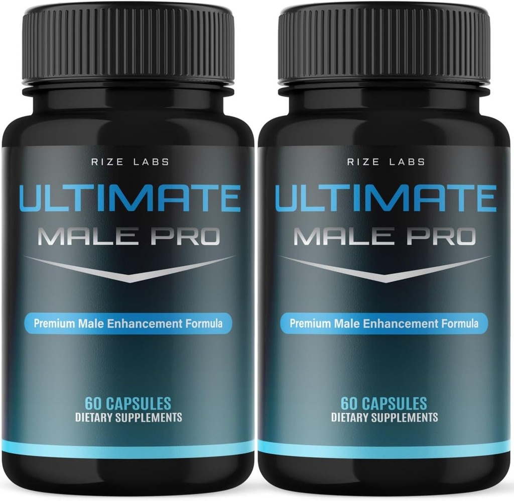 (2 Pack) 男性终极Pro Capsules for Men, 终极男性极端补充,全自然支持健康积极生活方式,Ultimate MalePro Reviews (120 Capsules)