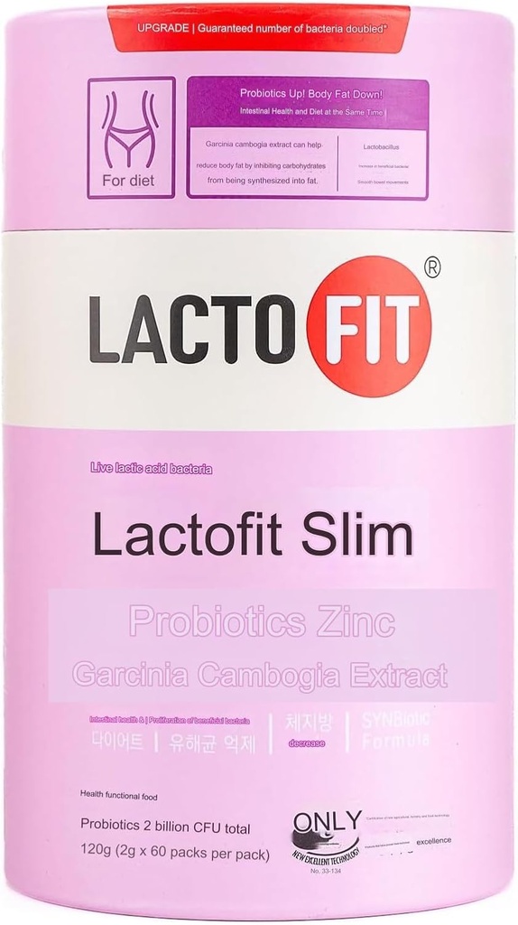 Lacto-Fit Slim 1 Pack (2g x 60 Powder sticks), 中昆唐 CKD 拉科菲特