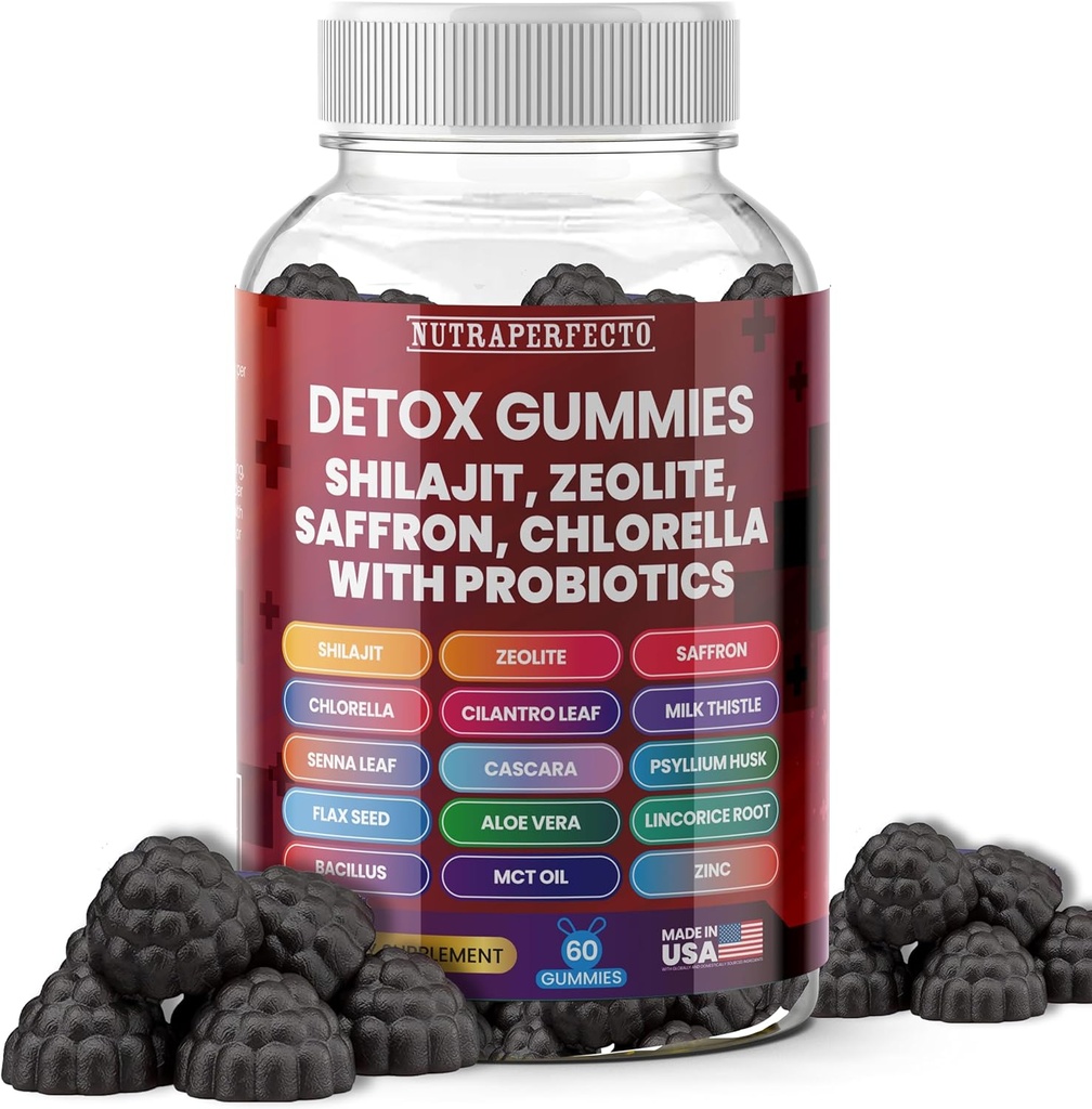 糖自由泽利特解毒 Gummys Shilajit Saffron Probiotics 氯菌 Psyllium Husk saffron Senna Leaf Magnesium Citrate Zinc 牛奶 硝酸盐 重金属儿童 能源和焦点