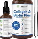 液态Collagen和液态生物素,加固吸收生物素 - 10000mcg 液态生物素 & 5000mcg 液态生物素 - 液态生物素 女性 - 4个月供应生物素和液态生物素补充剂