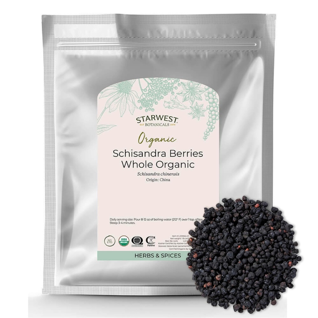 有机Schisandra Berry整体,1英镑