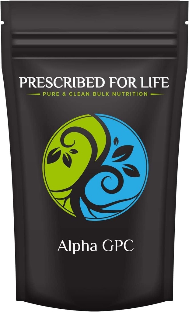 限定终身 Alpha GPC 粉末 L Alpha glycellophorycholine, 认知功能的Choline 补充, 非 GMO, Vegan, Soy Free (340g)