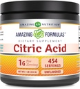 Amazing Formulas Citric Acid Powder Supplement | 1 Gram | Unflavored | Non-GMO | Gluten-Free | Made in USA (1 Pack, 1 LB)
