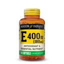 MASON 天然维生素E 180 mg(400 IU) - 抗氧化剂和基本营养剂,健康免疫系统,皮肤和眼睛,全身补充,100软胶