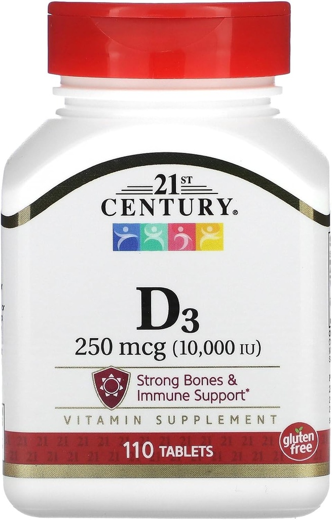 21世纪 D3 10 000 Iu 平板电脑,110 伯爵(27504)