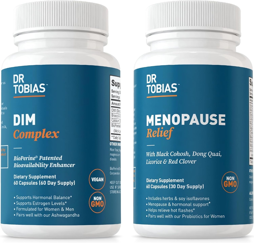 Tobias Menopause博士 救济和DIM综合体 -- -- 支持激素平衡和经期安慰,非GMO