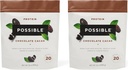 蛋白粉巧克力 Cacao - 20g of Vegan,植物蛋白质混合剂 - 非GMO, Non-Dairy, Gluten-free - 3.5g of BCAAs - 9 基本氨基酸 - 30天供应 - 2袋,30种服务