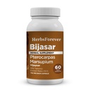 HerbsForever Bijasar(印度Kino树,Malabar Kino)- Extra 力量(10:1) 摘录,Equiv.to 4800mg Bark 粉末 服务者-liver 支持和排毒血糖和纯度 10% 坦宁斯|60 Veg Capsules|800mg