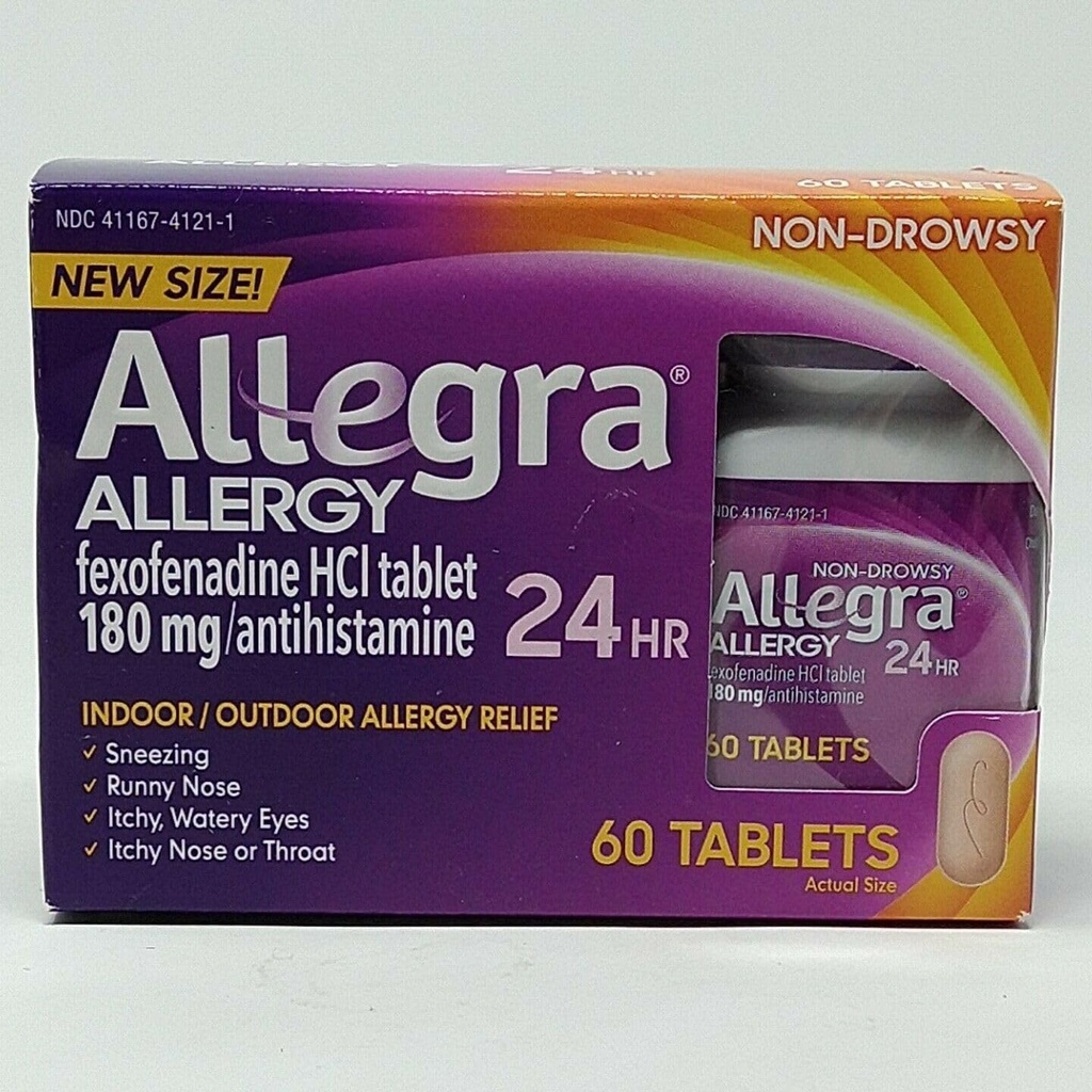 Allegra过敏医学 60 计数