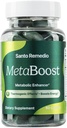 Santo Remedio MetaBoost,饮食补充,Metabolic增强剂,提供热致效应,增加卡罗里烧,绿茶(热致生),铬和钙,60片,蔬菜