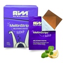 MeltinStripsTM 快速动作睡眠带 5 mg Melatonin, Biotin, Valerian Root, Lemon Balm & Chamomile 天然睡眠援助 – 减少毛发瀑布 → Vegan, 糖自由 → Zesty Lemon Flavor 30 条
