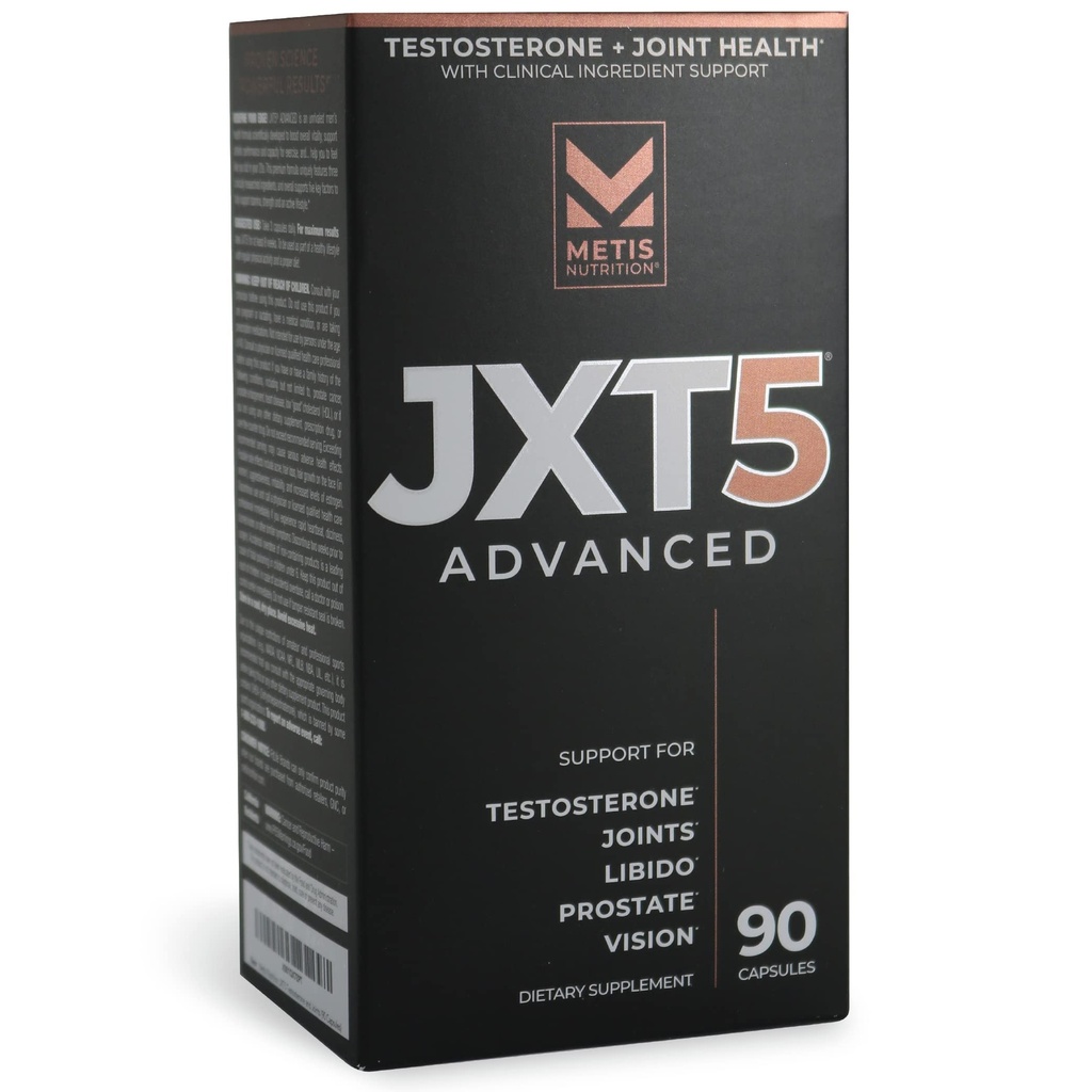 JXT5 联合保健——对利比多、前列腺和远景的5-in-1 男子保健补充——测试助推、联合支助和改进能源(90卡普勒)