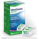 SinuCleanse Sinus Rinse和鼻腔灌溉系统预混合盐包,100 Counter,美国制造,全自然,药品级和PH平衡