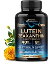 眼维他命-Lutein和Zeaxanthin补充剂-AREDS2 老年人和成年人基础补充剂-眼健康与视觉支持-沙弗龙,锌,维生素,铜,超级绿色 - 美国制造,60卡普尔