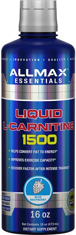 AlMAX 营养液 L-Carnitine 1500 + 维生素B5,16 oz / 473 ml(蓝莓)