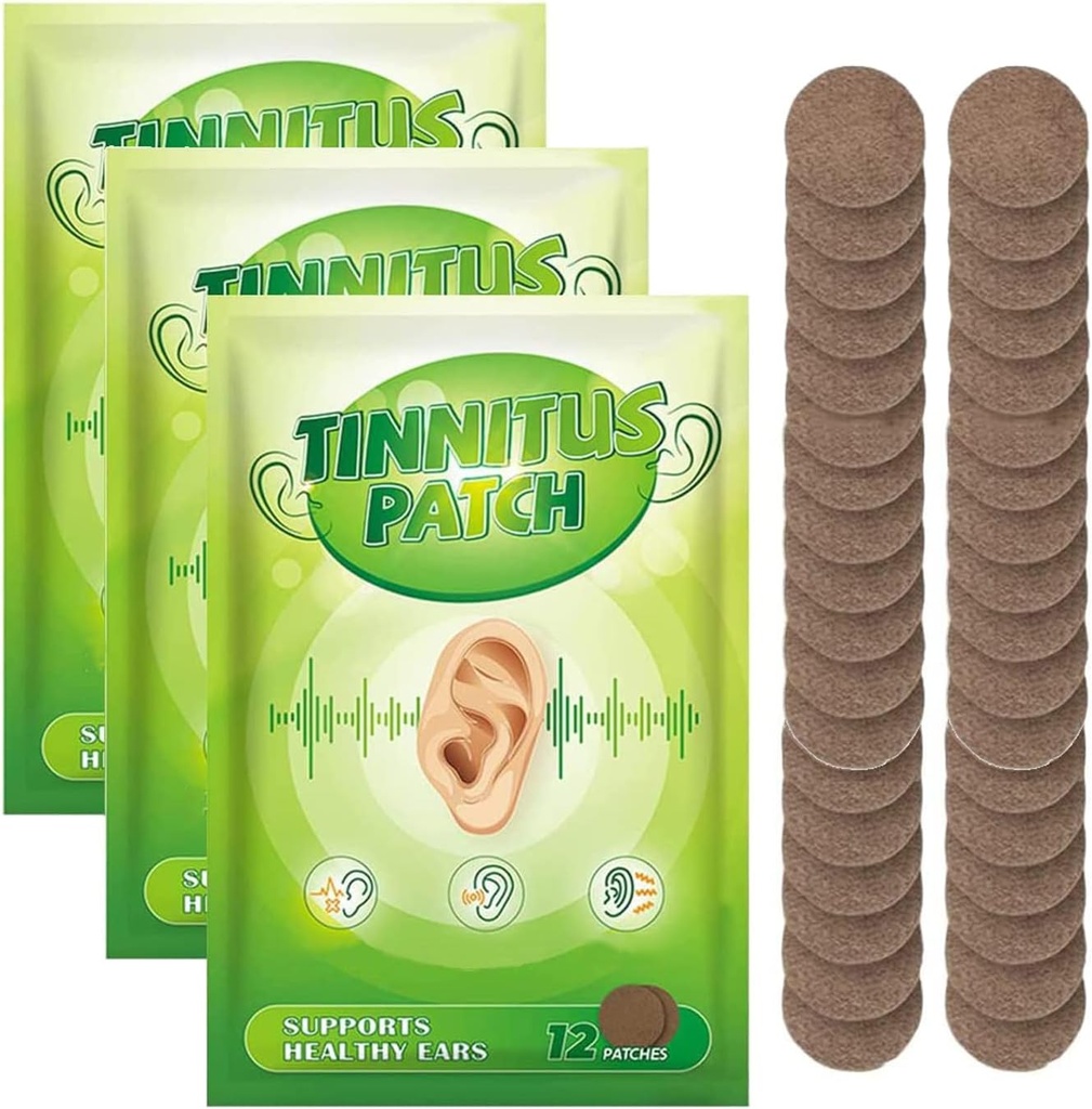 36pcs Tinnitus 耳补丁、天然公式耳补丁、耳护理