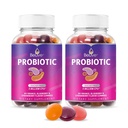 BeLive Probiotic Gummys - 配有5亿个CFU用于消化健康,男,女,儿童 Probiotic Supposes for Imune Support, Sugar Free & Vegan – 蓝莓,草莓和橘子 → 2-Pack