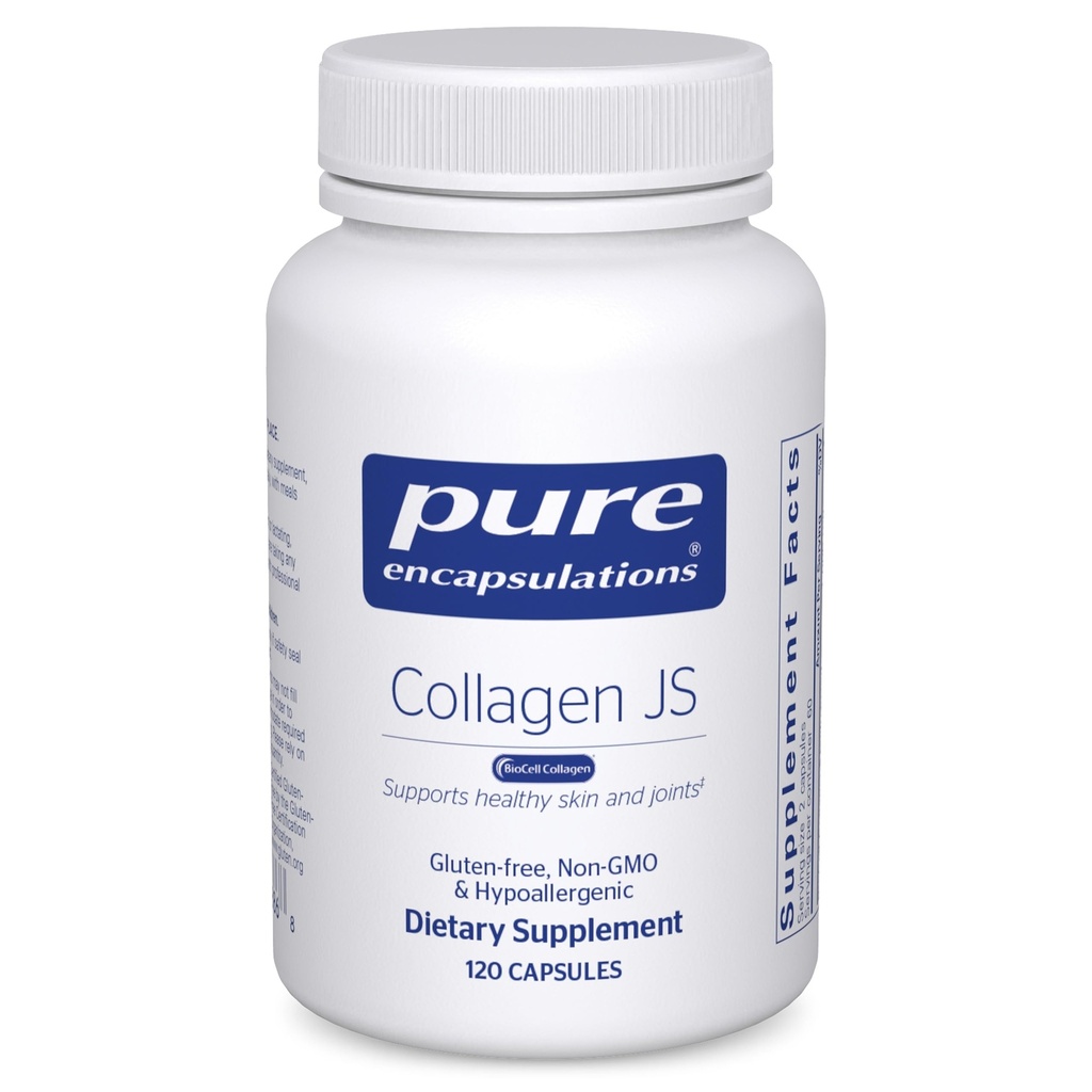 纯封装Collagen JS - 皮肤和联合健康* - 1 000毫克水解生物细胞Collagen - Gluten Free & N-GMO - 120卡普尔
