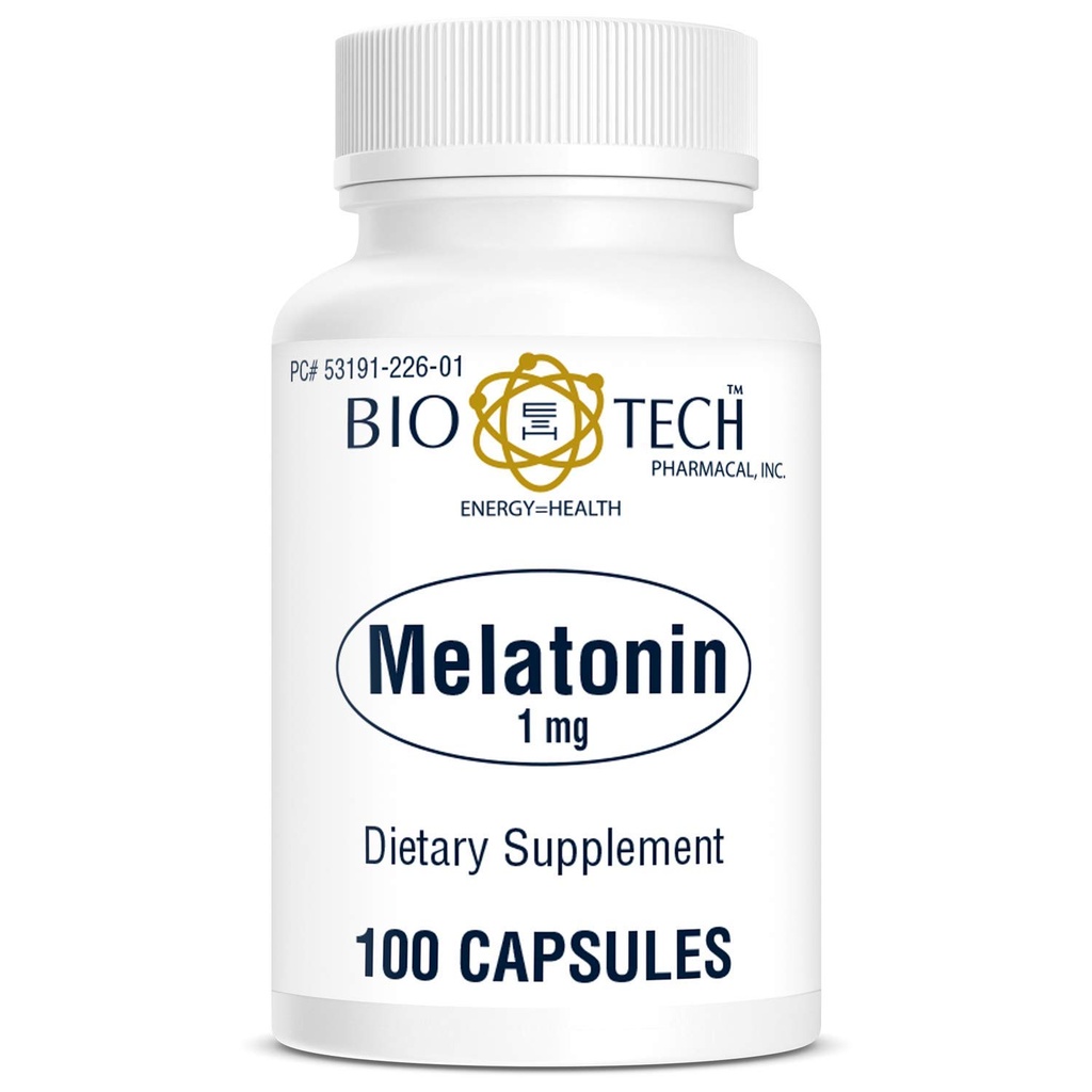 生物-技术药剂厂Melatonin(1毫克,100卡普勒)