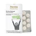 支持适合在校学生的 Ven Probiotic Chewable Tablets 12.5亿 CFUs 配有维生素C & D 4-16 岁 天然草莓 Flavor QQ 蔬菜,Gluten & Lactose Free 30 Daily Tablets