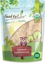 Food to Live - Organic Whole Psyllium Husks, 8 Ounces - Non-GMO Flakes, Vegan, Kosher, Keto Friendly, Raw, Unsweetened, Unflavored, Bulk, Great for Baking