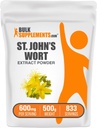 Bulk Assupports.com 圣约翰禾本节选 - 圣约翰禾本节选集 草本节增刊 Mood-Vegan & Gluten Free, 600 mg / service, 500g (1.1 lbs) (Pack of 1)