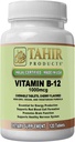 Tahir Halal Vitamin B12 1000mcg: boosts Energy,代谢和神经系统健康. Vegen & Vegetarian,无乳品,120可嚼片. 美国制造——认证Halal.
